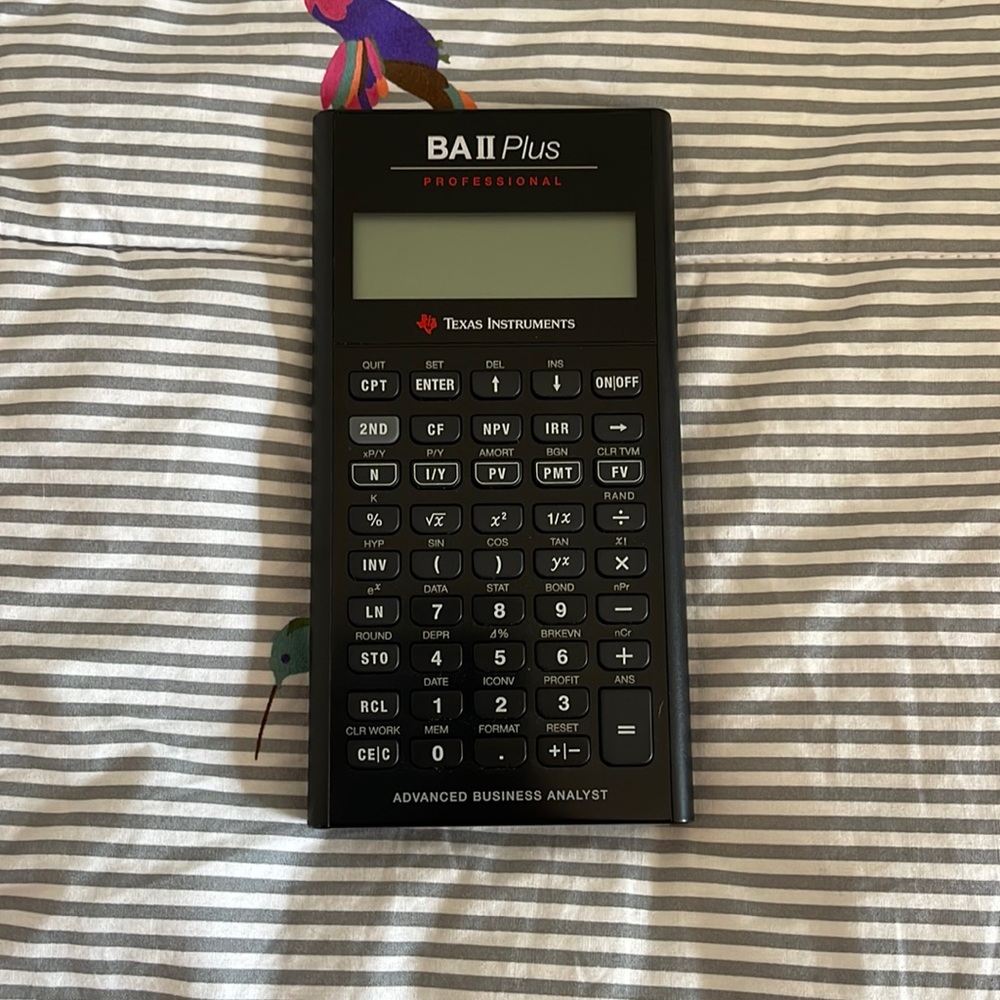 Texas Instruments BA II plus Professional financial calculator
